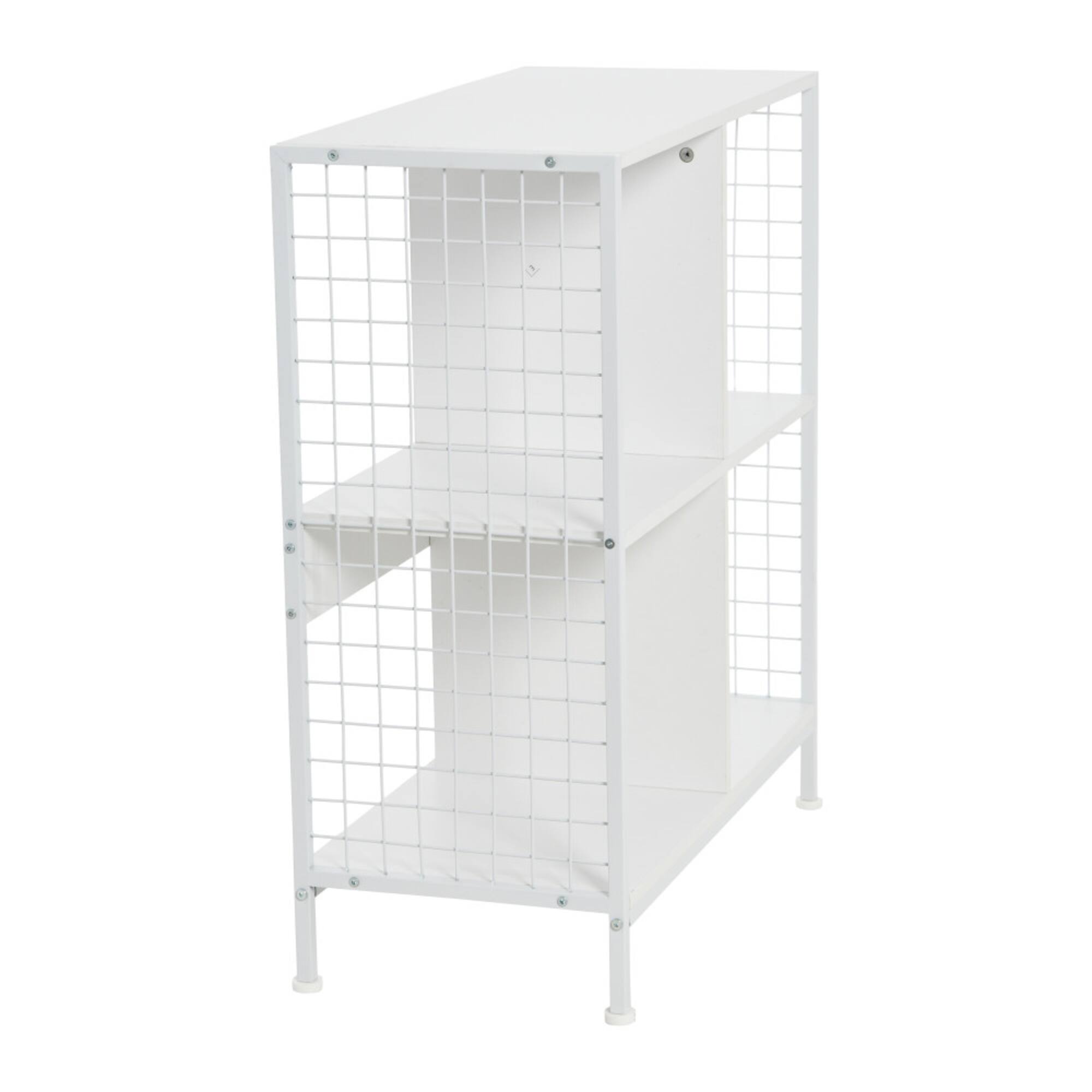Household Essentials 28" 4-Compartment Trellis Storage Bookshelf